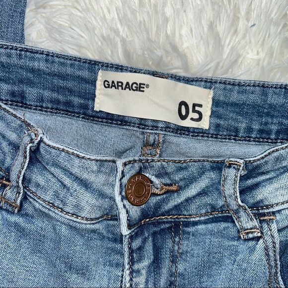 GARAGE | Blue Distressed Skinny Jeans Size 5 - Picture 5 of 5